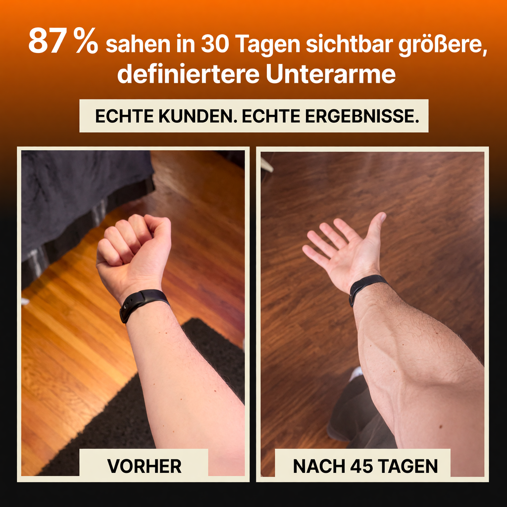 Vorher-nachher: Unterarm nach 45 Tagen